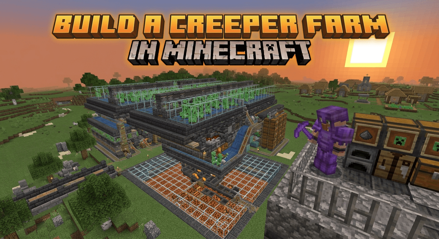 How to Build a Creeper Farm in Minecraft: The Complete Guide
