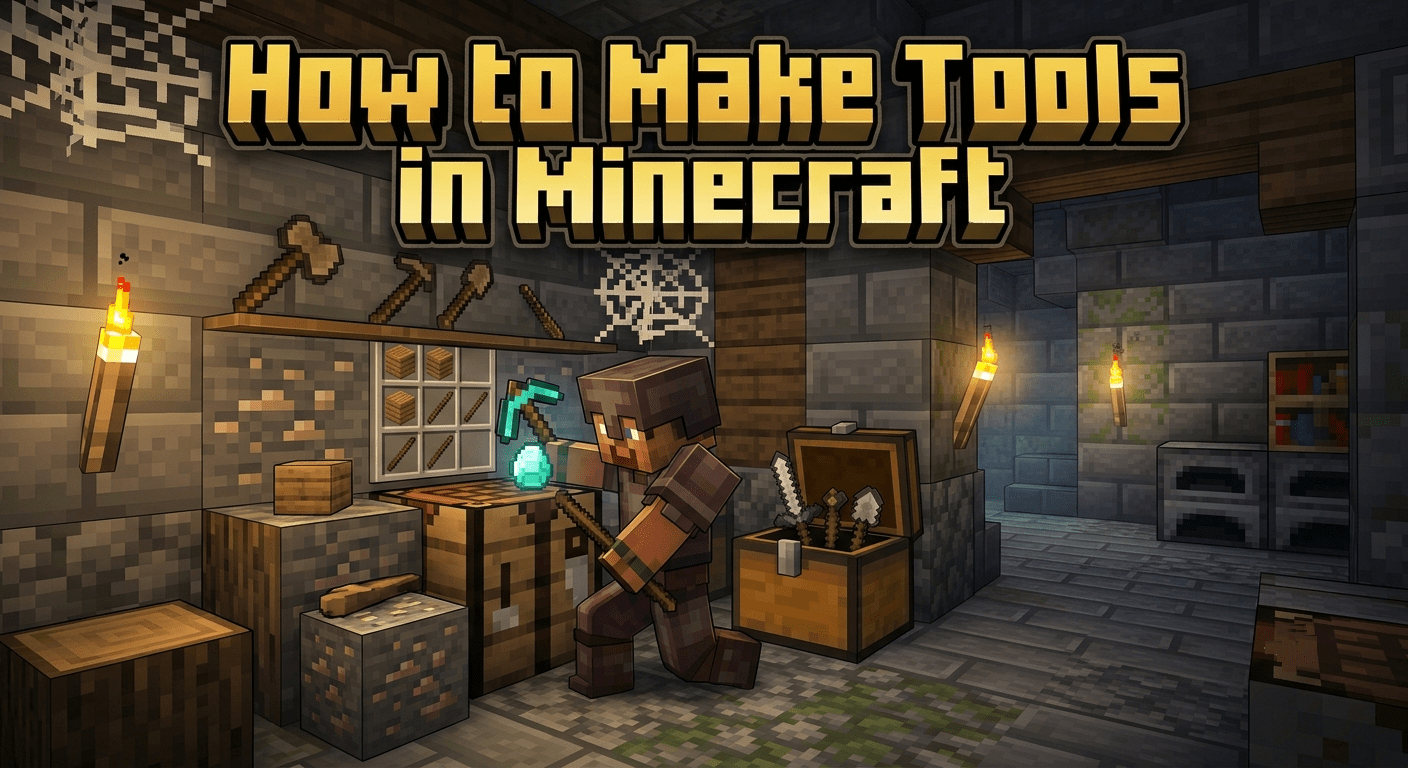 How to Make Tools in Minecraft