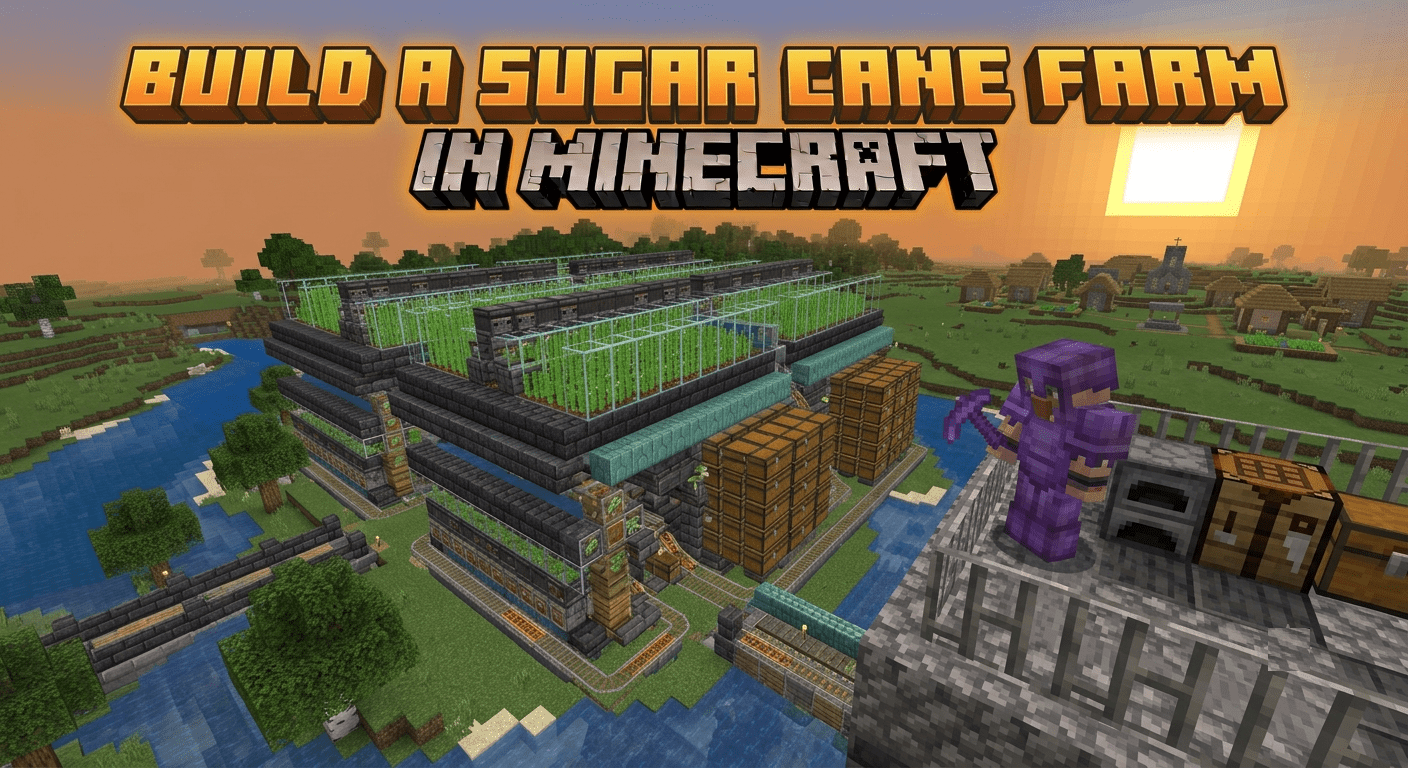 How to Build a Sugar Cane Farm in Minecraft: The Complete Guide